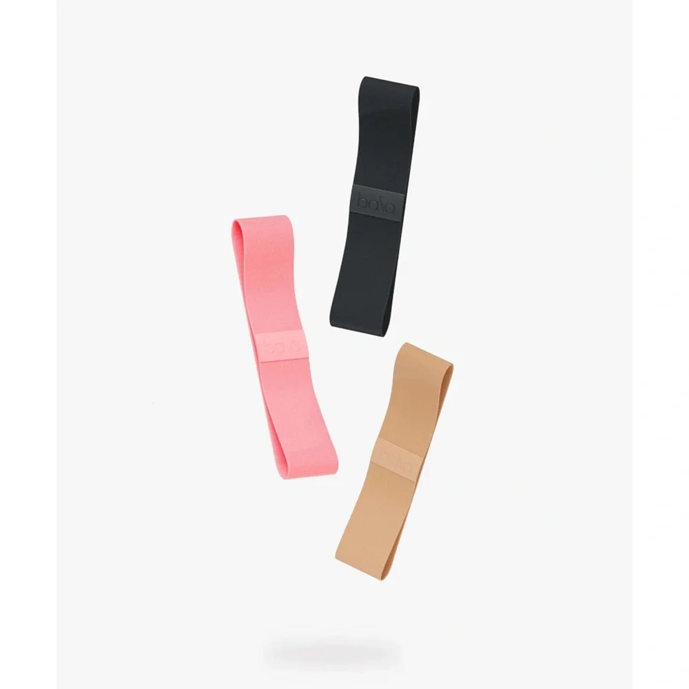 NEW BALA Fitness Bands Trio - Black, Pink, Tan - Picture 1 of 10